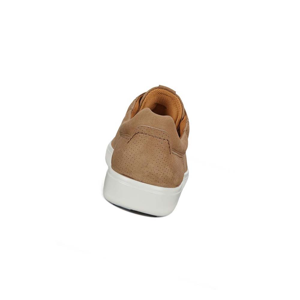 Pánské Boty Casual Ecco Soft 7 Street Perf Hnědé | CZ 483BEX